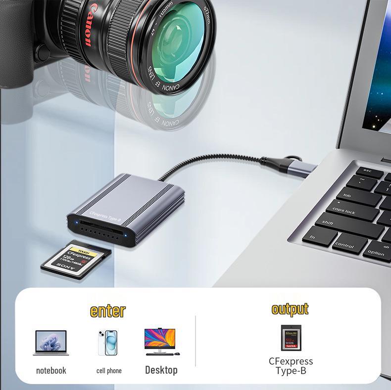 Высокоскоростной кардридер CFexpress Type B, USB 3.2, 10 Гбит/с
