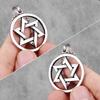 Hexagram Star Islam Stainless Steel Men Necklaces Pendants Chain Simple for Boyfriend Male Jewelry Creativity Gift Wholesale