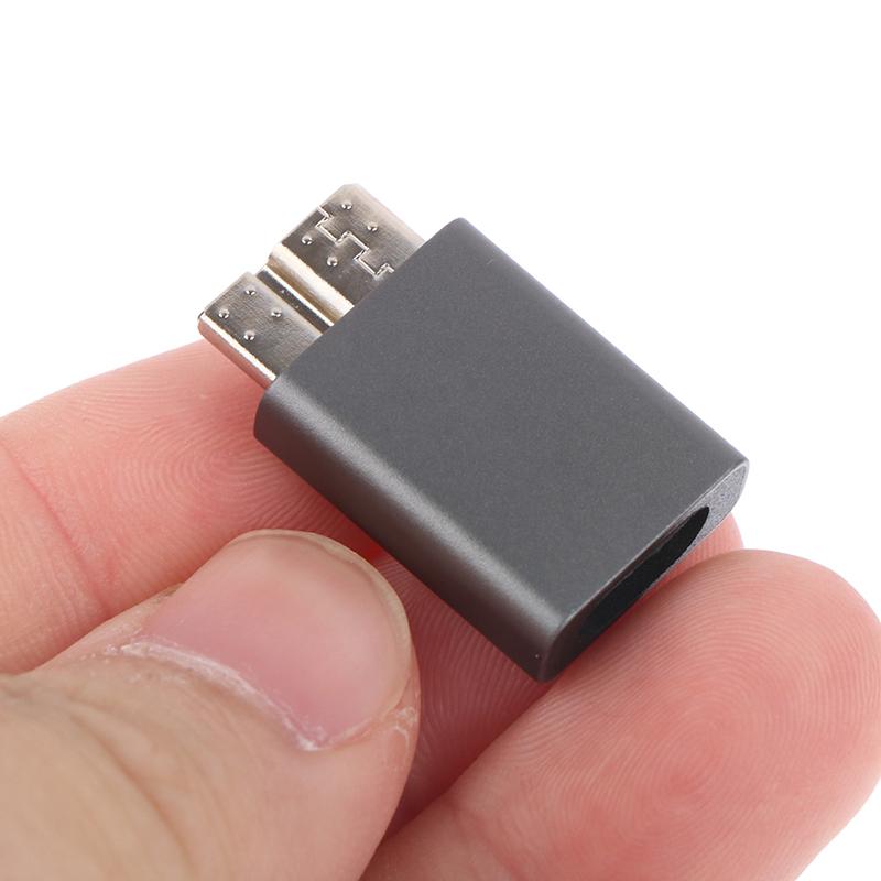 Usb Adapter Type C Female To Usb 3.0 Micro B Male Connector Aluminum Alloy Adapter For Connecting Hard Disk Computer Type-C To Usb3.0 Micro B Male
