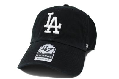 47 Марка (Сорок семь брендов) Кепка 47 Clean Up Черная MLB Лос-Анджелес Доджерс