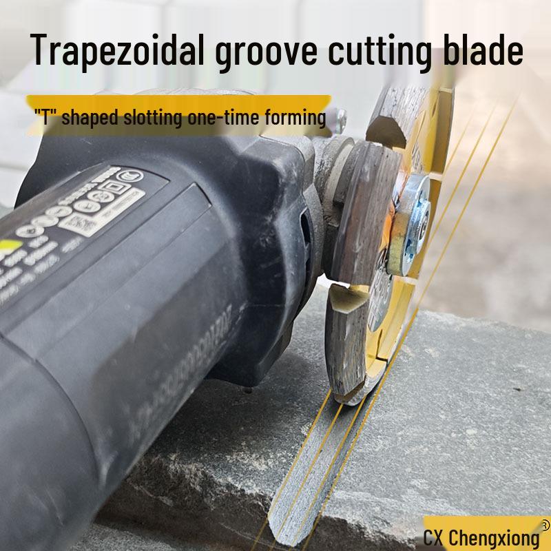 100x Алмазный пильный диск - Т-образный, V-образная канавка, Диск для сухой резки для мрамора и камня