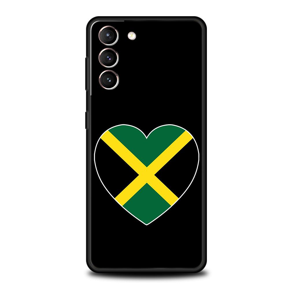 Чехол для телефона с флагом Ямайки для Samsung Galaxy S25 Edge S24 S23 S22 Ultra S20 S21 FE 5G S10 S9 Plus S10E Мягкий чехол