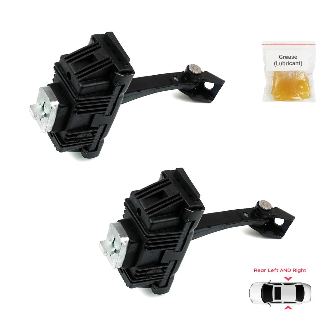 EDP1076-1 2 Pieces Rear Left AND Right Door Hinge Brake Stop Check Strap Limiter Protection Lever Arm for BMW X5 E53 1999-2006 5122840256