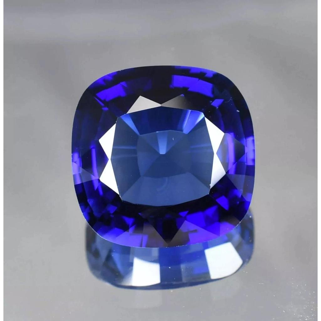 VVS Natural Ceylon Blue Sapphire Cushion 7-9 Ct 11 MM Certified Loose Gemstone
