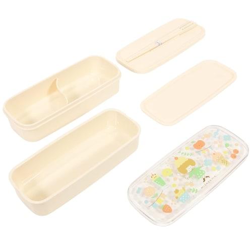 Kutsuwa Mizutama Two-Tier Lunch Box, 640ml, MU002, Made in Japan