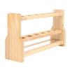 Wooden Test Tube Rack Storage 6 Round Hole Multifunctional Test Tube Stand Holder for Home Laborator