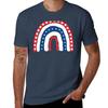 4Th Of July Gift American Rainbow Patriotic American Flag TShirt Soft Durable Cotton TShirt