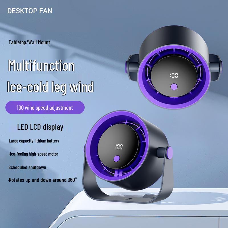 Smart High-Speed Portable Desktop and Hanging Fan with Digital Display