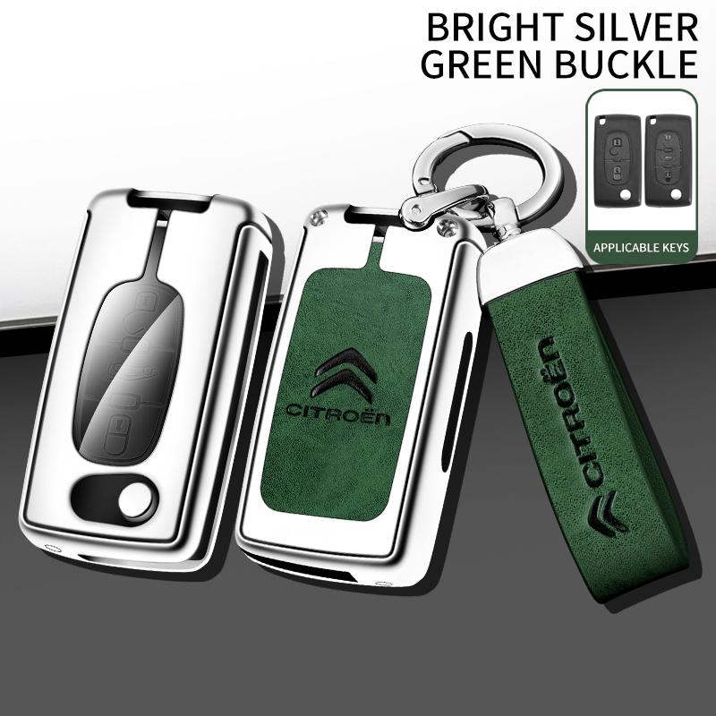 BTJ1 2 3 Buttons Car Flip Key Case Cover Shell Metal For Citroen C2 C3 C4 C5 C6 C8 Xsara Picasso Berlingo Key Protector Accessories