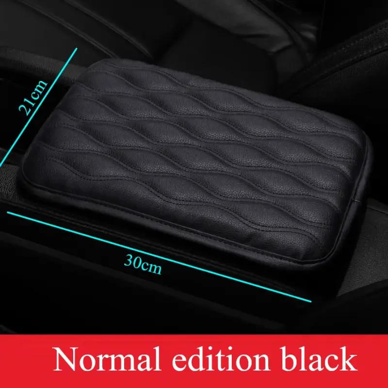 Waterproof PU Leather Car Armrest Mat Universal Interior Auto Armrests Storage Box Cover Pad Dust-proof Armrest Protector