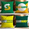 Модная наволочка-подушка S-Ssubwayer Мягкая моющаяся наволочка для подушки Многоцелевая для дивана, кровати, путешествий, офиса