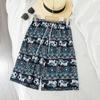 Elephant Pants Women Wide Leg Shorts Summer Thailand Thin Straight Casual Streetwear Beach Bottoms Female Clothing Fashion