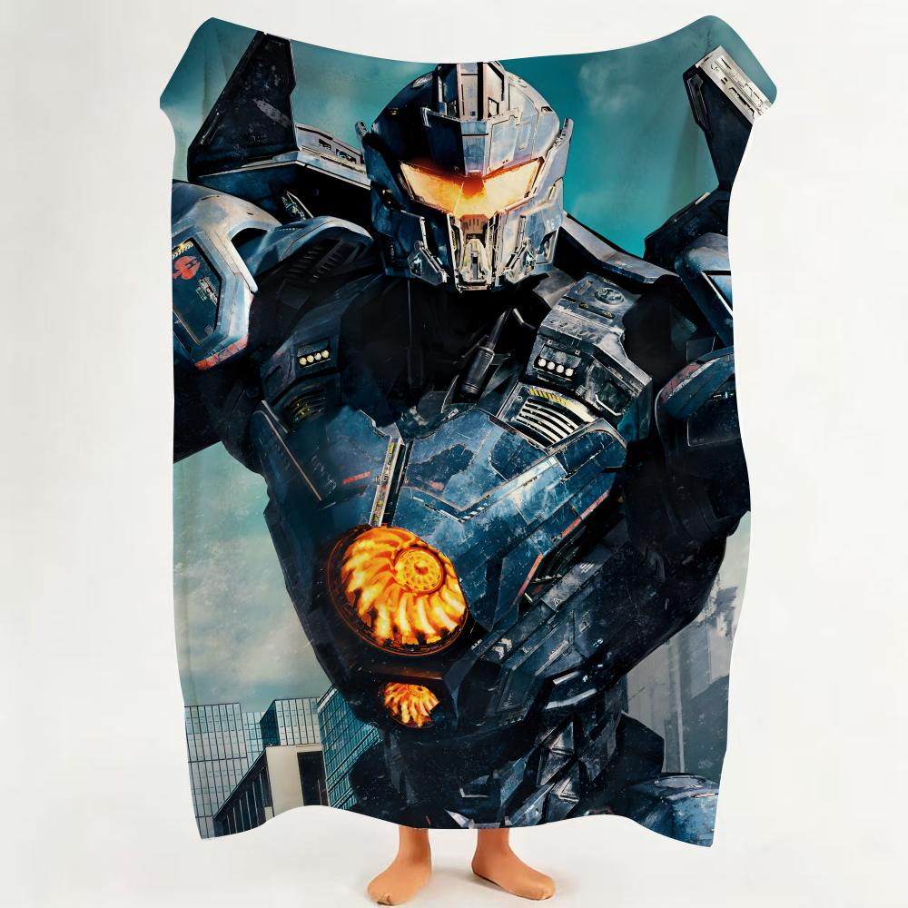 Movie P Pacific R Rim Throw Flannel Throw Blanket Suitable for Sofa Living Room Bedroom