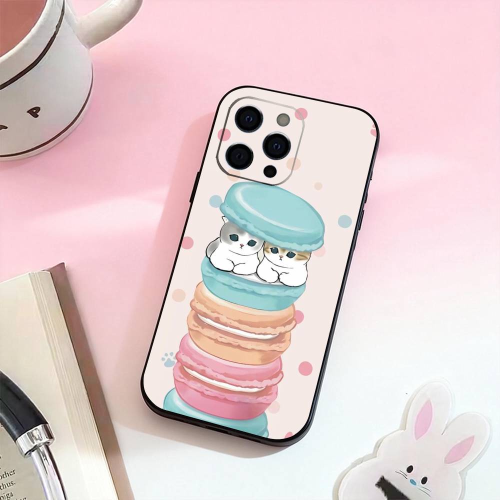 Cute M-Mofusands C-Cat Phone Case Silicone Soft For IPhone 17,16,15,14,13,12,11,XS,Plus Pro Max