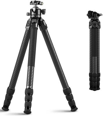 Sirui Видеоштатив Высота Универсальный и Шаровая головка с низким центром тяжести Штатив из углеродного волокна с 4 телескопическими 3 ножками и Углеродное волокно Стабильный и Компактный для
