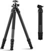 Sirui Video Tripod Height Versatile and Low Center of Gravity Ball Carbon Fiber Tripod with 4 Telescopic 3 Leg and Carbon Fiber Stable and Compact for
