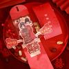 Слова Благословения 3D Креативные Красные Конверты Красный Счастливый Мешочек Праздник Весны 3D Денежный Карман HongBao 3D Подвижная Бумага