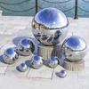 Silver Stainless Steel Stair Rails Decorative Balls Large Balls Hollow Balls Window Decorations