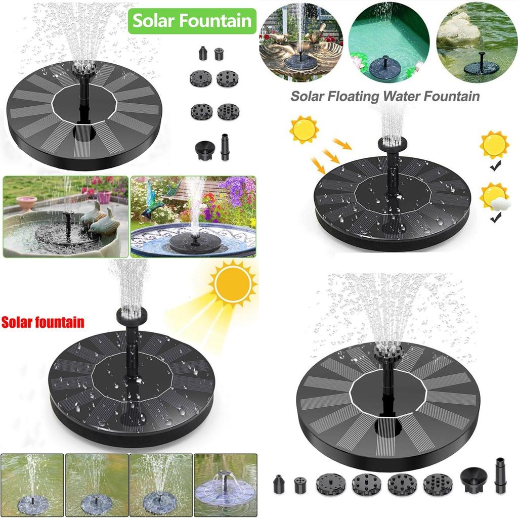 Eco-friendly Solar Fountain Pump With 6 Spray Heads