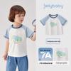 Детская футболка JELLYBABY с принтом и цветовыми блоками, с коротким рукавом