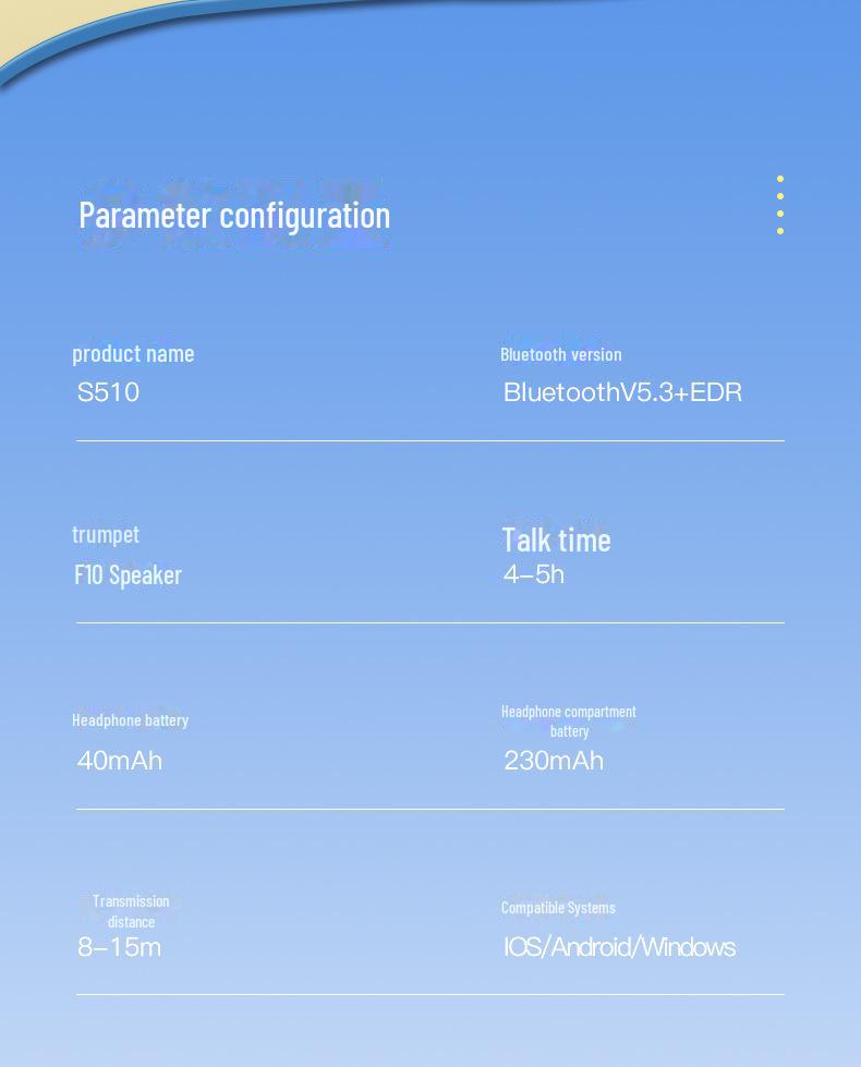Bluetooth-гарнитура S510 895B: Беспроводные наушники со светодиодным дисплеем, высокое качество звука, шумоподавление, длительное время работы от аккумулятора, идеально подходят для занятий спортом.