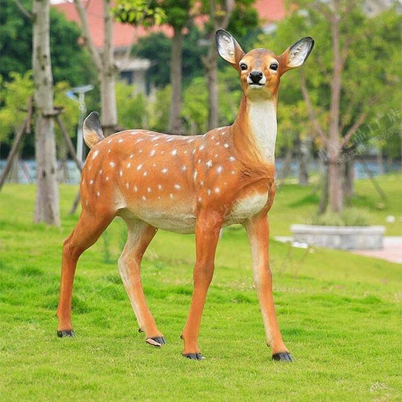 Simulation Sika Deer Outdoor Ornament Set