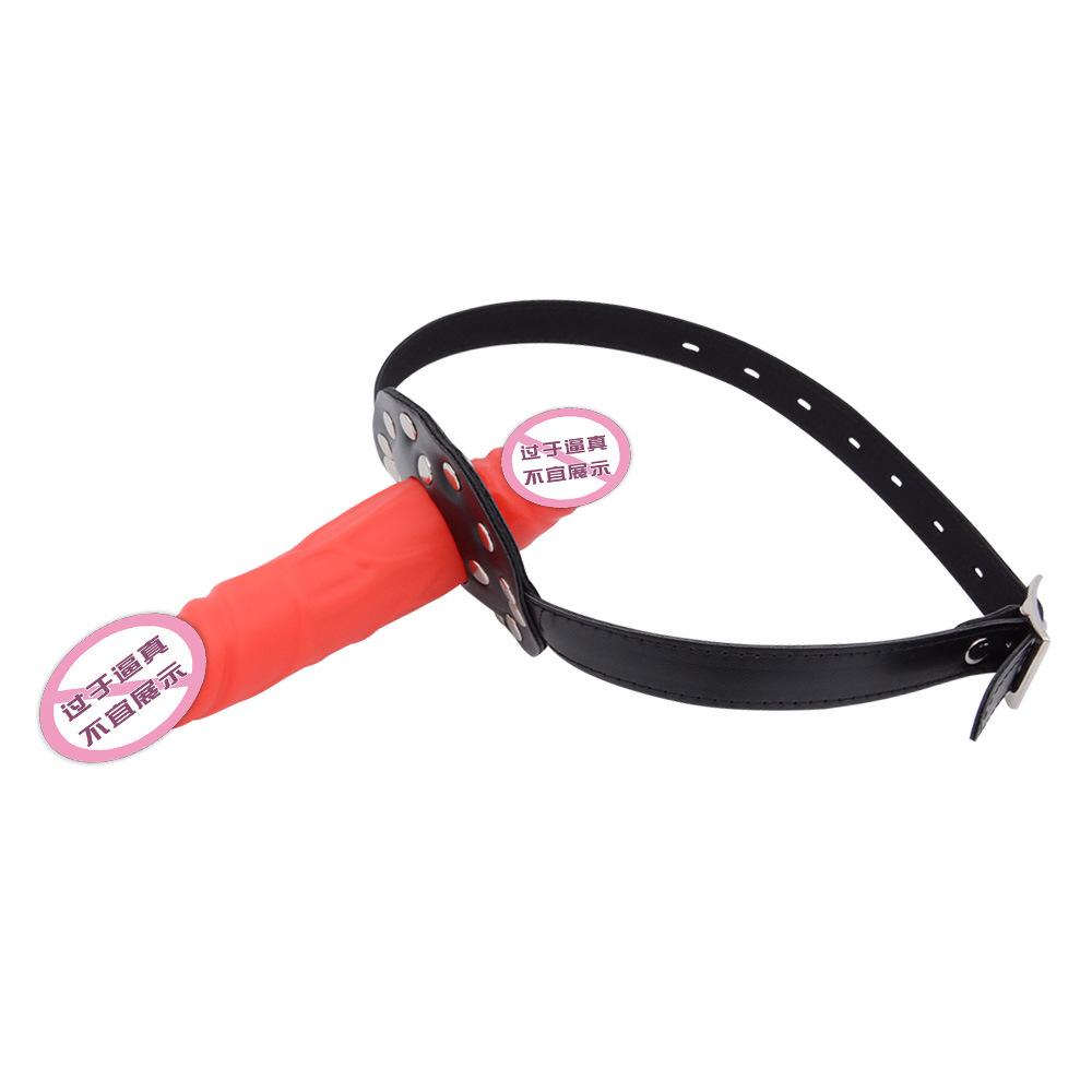 SM Двуглавый Силиконовый Дилдо Шариковый Кляп Глубокая Глотка Пенис Рот Шарик Пары Сексуальный Секс Продукт Гей Женщина Рабыня Обучение