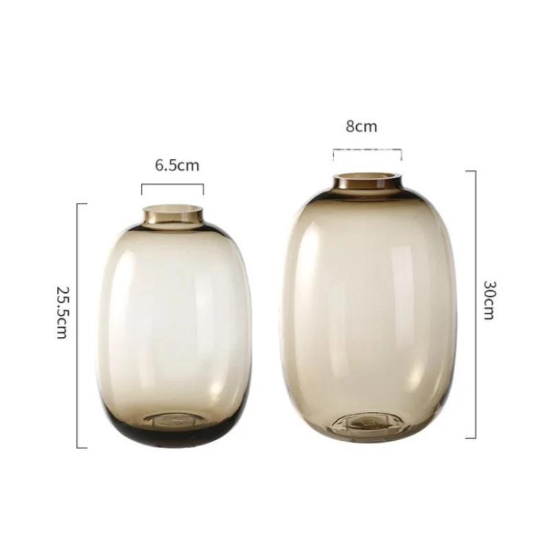 Прозрачная стеклянная ваза для гидропоники Стеклянный контейнер Прозрачная ваза для цветов Цветочные композиции Аксессуары Террариум Домашнее украшение