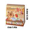 Coil 2026 Desk Calendar Capybara/Panda Schedule Planner Mini Calendar  Office School Supplies
