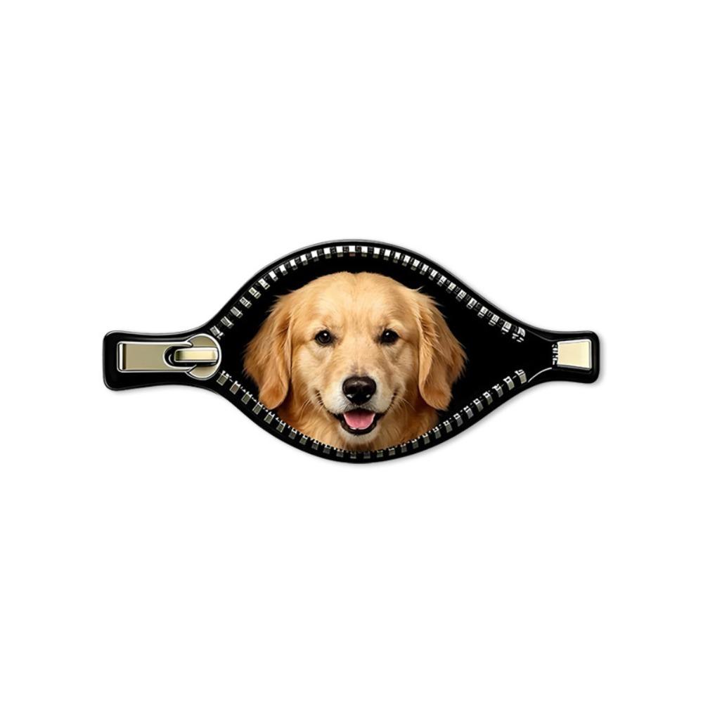 Waterproof Dog Car Decal Zipper Design Pet Car Decoration Sticker Dog Car Sticker  Scratch Covering