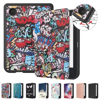 Чехол funda для KOBO Clara 2E Чехол 2022 Smart Cover Искусственная кожа Силиконовая задняя крышка Полный корпус Чехол для электронной книги для Etui Kobo Clara 2e Чехол Capa