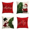 С Рождеством декоративная наволочка Снеговик Санта Клаус узор гостиная Диванная наволочка комната украшение дома подарок