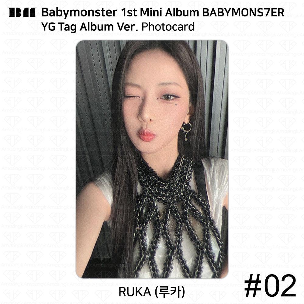 BABYMONSTER Официальная фотокарточка первого мини-альбома BABYMONS7ER Ахён Рами Рора Аса