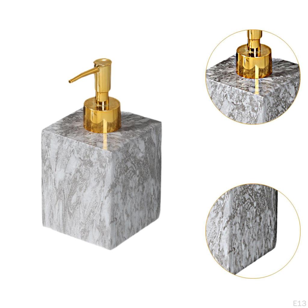 Диспенсер для мыла объемом 400 мл с мраморным дизайном для использования на столешнице