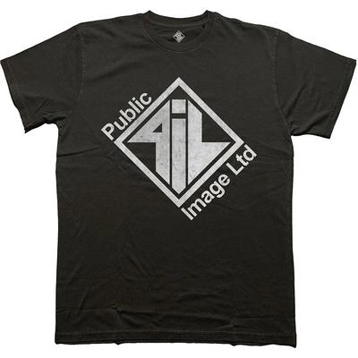 PiL - Public Image Ltd - Diamond Logo & Text - Black T-shirt