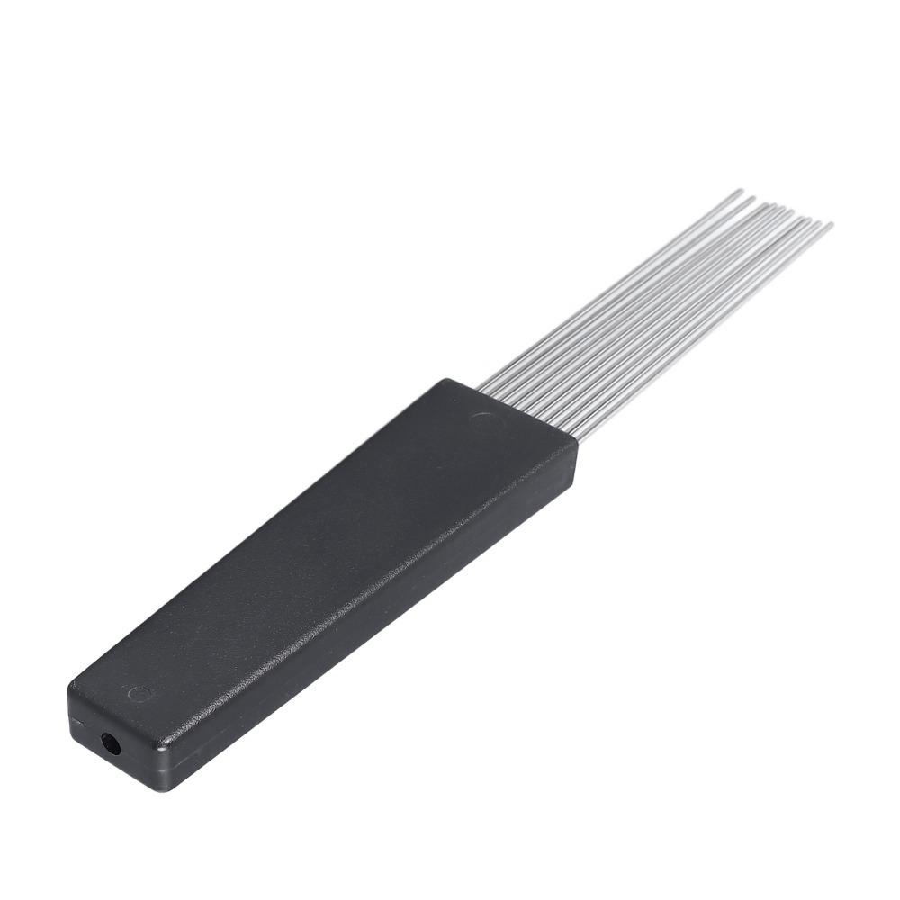 2PCS Plastic, Stainless Steel Percussion Accessories Black Professional Scraper For Percussion