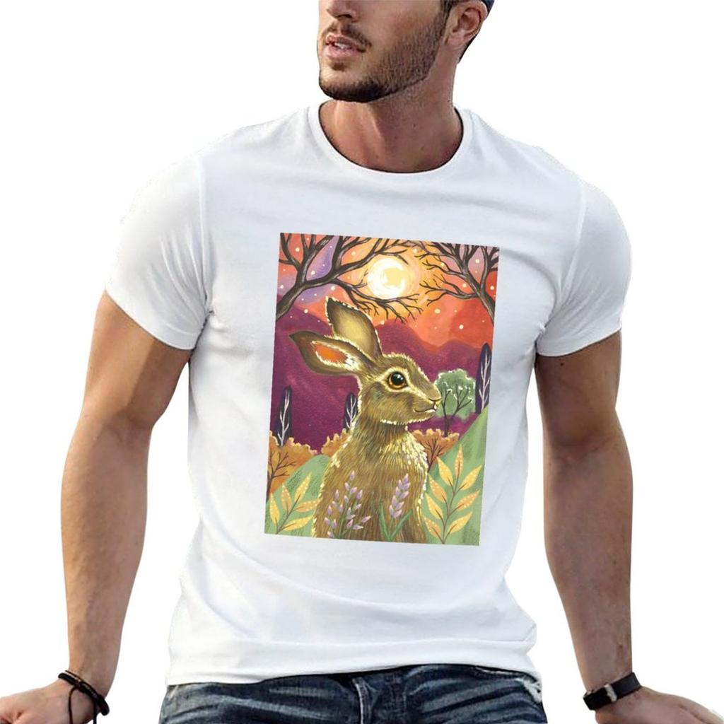 Hare At Twilight TShirt Plus Size Lightweight Tee Shirt