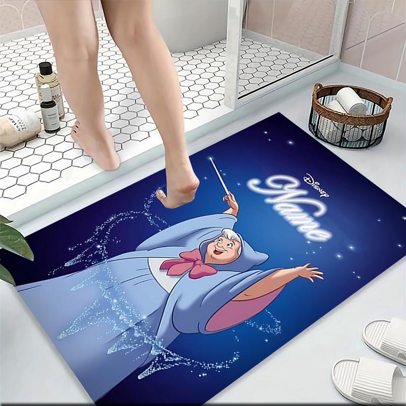 Custom Name Tinkerbell's Magical Night Carpet Rug Customizable Soft Washable Anti-Slip Home Living Room Sofa Mats Personalized Rug. 0909356