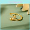 Vietnamese Chic Two Worlds Joy Ring Luxurious Brass Gold Plated Accessory