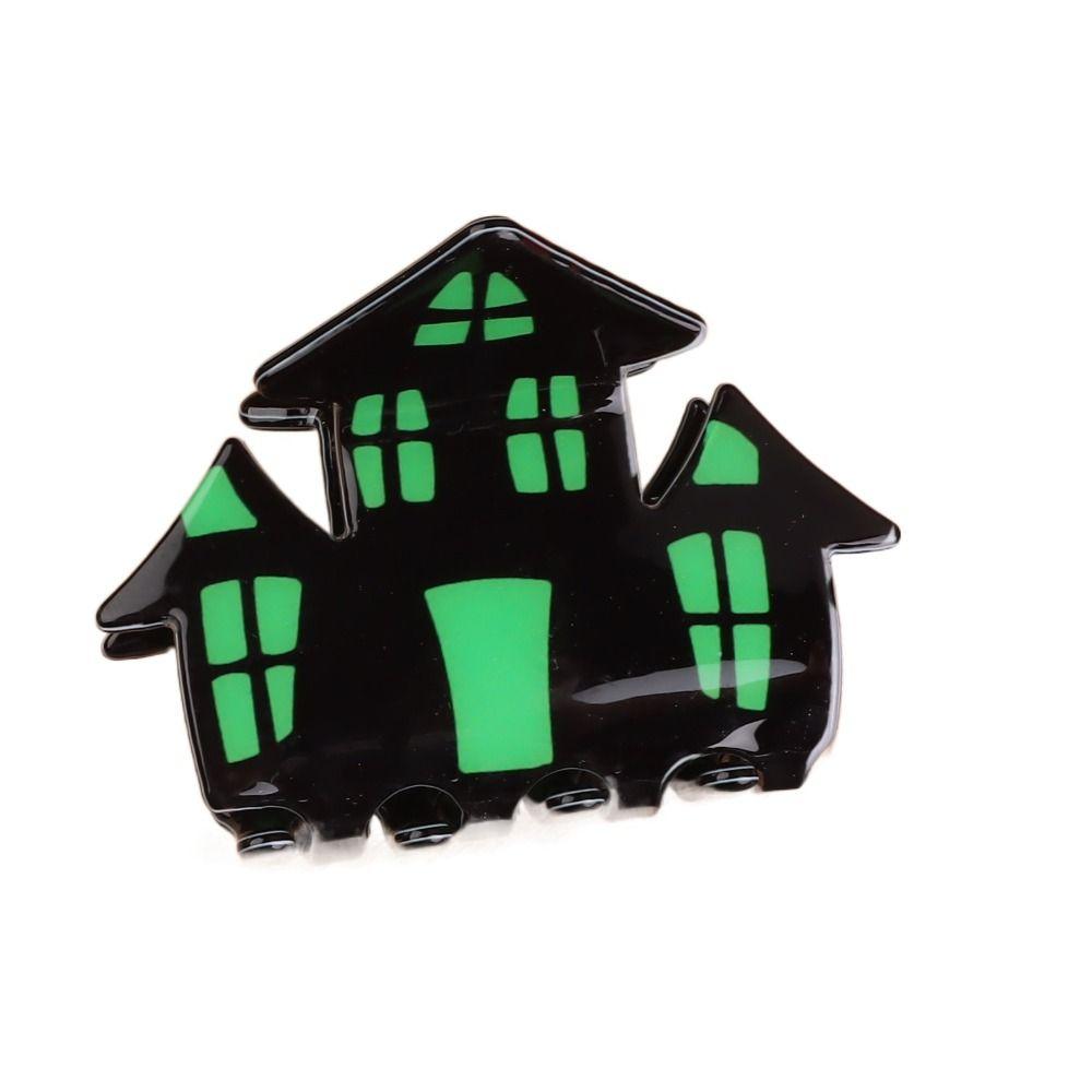 Colourful Ghost Hair Claw PVC Shark Clip Funny Halloween Claw Clip Girls