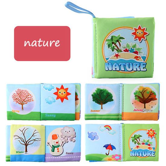 Детская тканевая книга, книга для раннего образования, английская тканевая книга, хвосты животных, познавательные игрушки для раннего образования