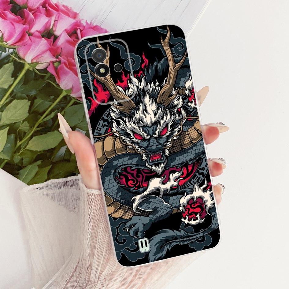 For Realme Narzo 50i Case RMX3235 Fashion Butterfly Soft Clear Silicone Protect Cover For Realme Narzo 50A RMX3430 Narzo50A Capa