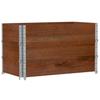Plant Box Brown 100 x 50 cm Solid Pine Wood