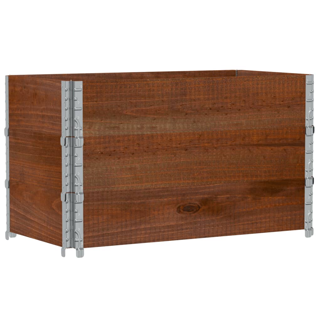 Plant Box Brown 100 x 50 cm Solid Pine Wood