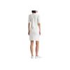 Polo Ralph Lauren Solid Color Polo Collar Slim Fit Midi Short Sleeve Dress Women Dresses White 200834569-002