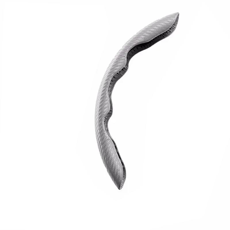 Новый замшевый чехол из углеродного волокна, автозапчасти, защитный противоскользящий чехол на руль, универсальная защита рулевого колеса автомобиля для автомобильных аксессуаров