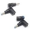 Угол 7,4*5,0 мм до 4,5*3,0 мм синие наконечники для HP Dell Connector Power Charger Plug Laptop Adapter