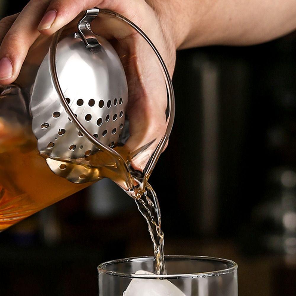 Stainless Steel Shell Shaped Bartender Julep Bar Strainer Percolator Cocktail Tool Ice Cube Filter