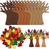 96Pcs DIY Felt Tree Crafts Kit for Autumn Home Decoration Thanksgiving Party Gifts Christmas Halloween Room Wall Decor Ornaments