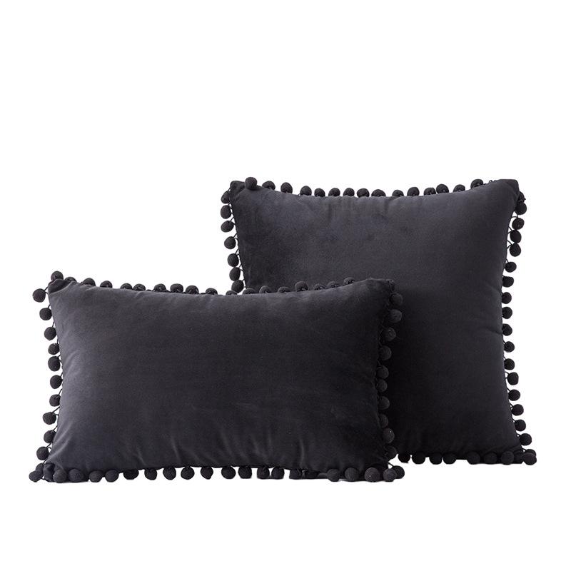 Наволочки для подушек 18x18 бирюзового цвета: 2 упаковки удобных мягких помпонов бархатных квадратных декоративных наволочек для декора дома в фермерском стиле